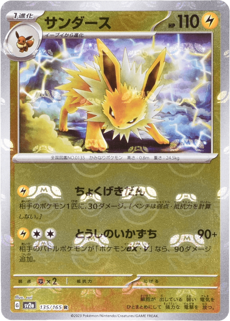 サンダース(マスターボール柄/ミラー仕様) R 135/165 (135/165)